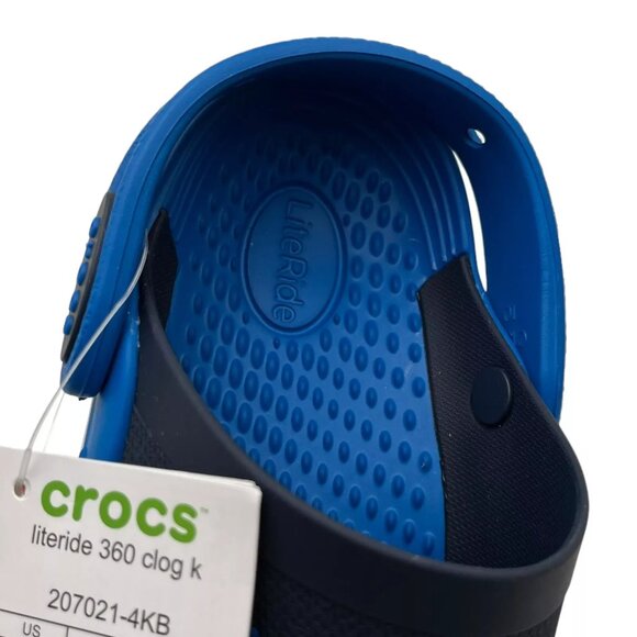 Crocs LiteRide Little Girls Slip-on Clogs Size 12-13 Navy Water Friendly & Comfy - Picture 16 of 16